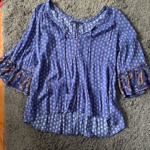 American Eagle Paisley Retro Top